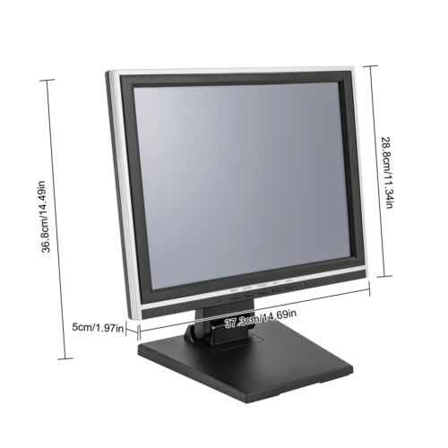 Moniteur à écran tactile LCD 15 pouces moniteur à écran tactile USB POS moniteur de caisse DHL - Photo 1/10