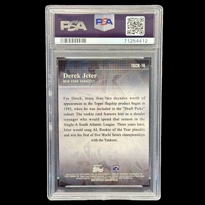 2019 Topps Complete Set #19 Derek Jeter Iconic Rookie Card Chrome 