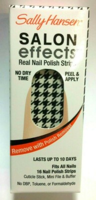 Sally Hansen Salon Effects Real Nail Polish Strips -240 Check It Out- NIB