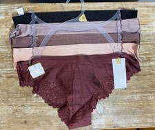 ADRIENNE VITTADINI 5 Pack Back Lace Panties Size Medium