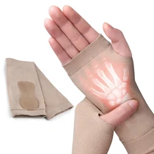 Wrist Thumb Support Compression Gloves (1 Pair), Breathable Wrist Brace Compress