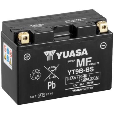 Motorrad Batterie YUASA YT9B-BS (WC) AGM geschlossen, 12V|8Ah|CCA:120A (150x70x1