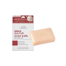 LUXE ORGANIX Dermapro Sulfur Soap 2.5% Acne Rescue 80g