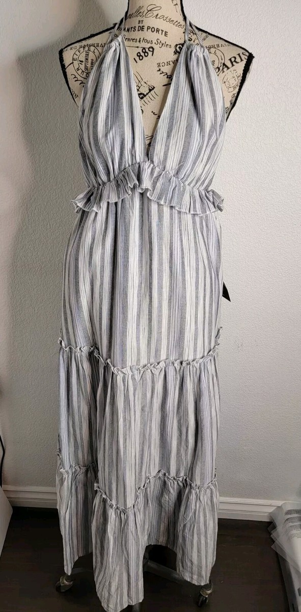 plus grey dress Berylove Women Maxi Mother Dress Plus Size Grey Purple One Shoulder Ruffled Sleeves Chiffon Wedding Party Guest Dress, Grey Purple / 4XL main image 1
