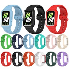 For Samsung Galaxy Fit3 Smart Watch Band with Protective Case Replacement Strap
