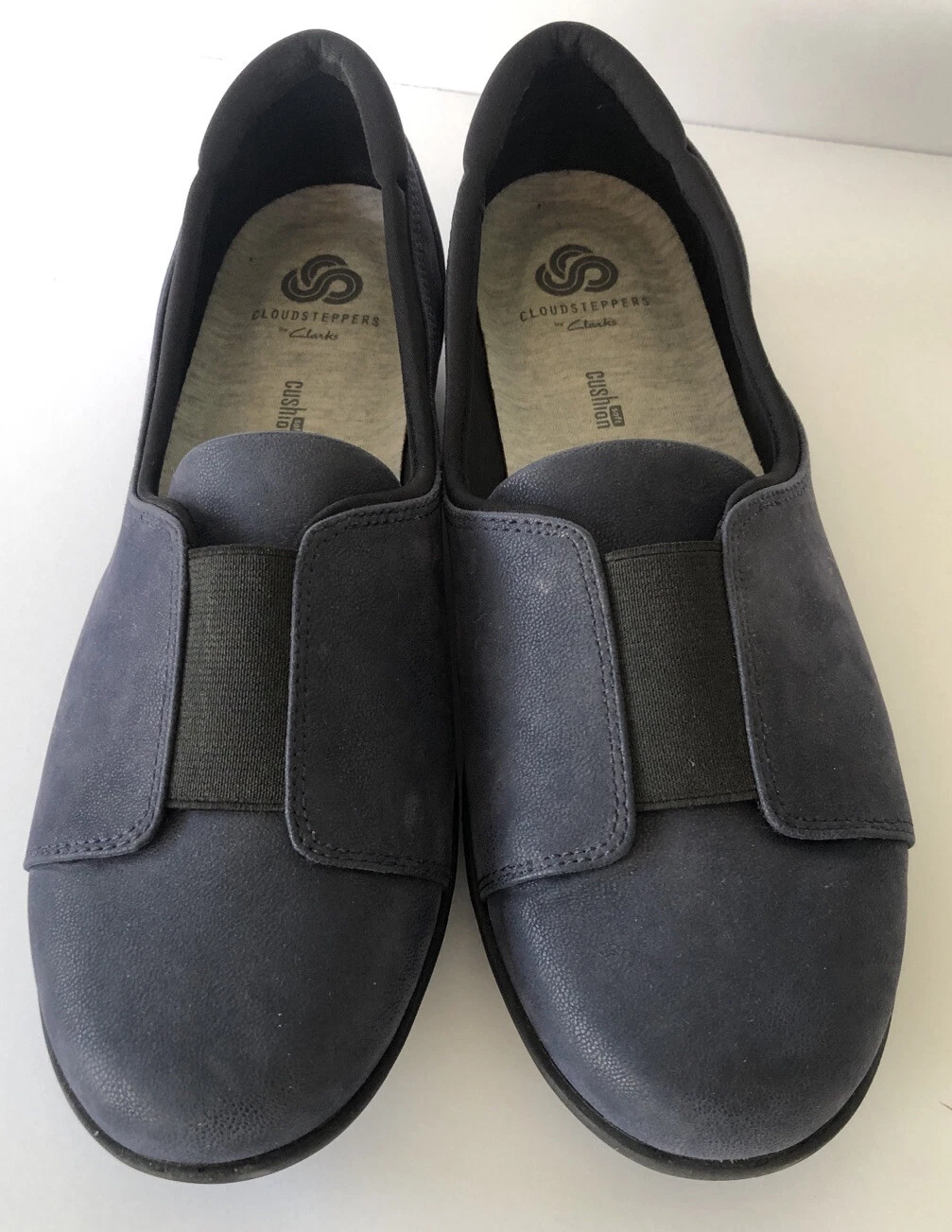 Scarpe basse Clarks Cloudsteppers Cushion Ayla Band blu navy slip on da donna taglia 9