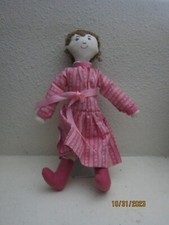 Item 1551 Vintage Doll Pink Dress Pearl Necklace from estate sale limited info