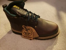 GEORGIA BOOT Men's 6" Georgia Giant Steel Toe Work Boot Brown - G6374 10W