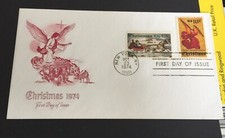 United States 1974 Art Master Fdc Christmas