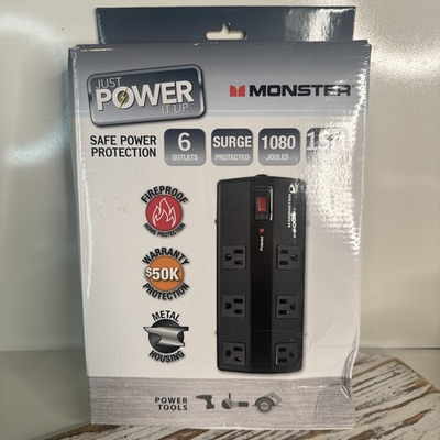 #ad #ad Surge ProtectorMonster Just Power It Up 1080 Joules 6 Outlet 15 Ft Cord $35.00