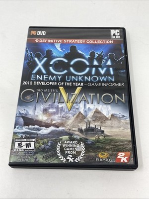 XCOM Enemy Unknown Sid Meier Civilization PC DVD 2K Game Strategy Collection