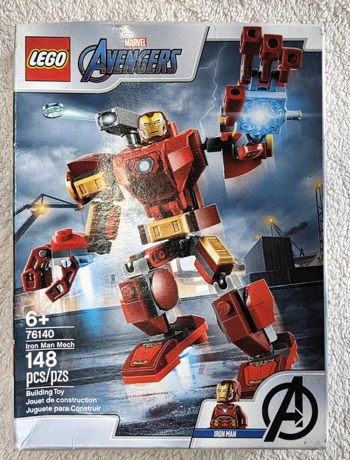 Lego ~ Marvel ~ Set # 76140~ Iron Man Mech ~ Factory sealed ~ Retired ~ 148 Pc.