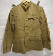 WWI WW1 US Uniform Tunic Jacket COTTON 1912 Doughboy USGI Stripes Insignia Nice