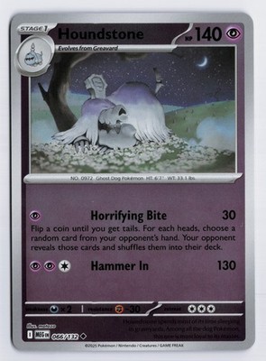 Houndstone - MEG #066/132 ME01: Mega Evolution Reverse Holofoil NM