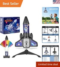 Rechargeable 2nd Gen Rocket Launcher with Parachute - Perfect STEM Toy for Kids