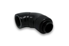 EKWB EK-AF Angled 2  45  Degree Dual Rotary Adapter Extension Fitting - Black