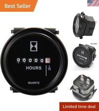 Professional DC 8-80V Mechanical Hour Meter Gauge for Versatile Engine Tracking