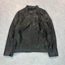 Route 66 black leather jacket Size L #biker #leatherjacket