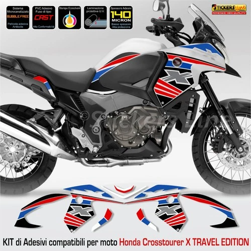 Stickers Kit Compatible for Fairing Honda Crosstourer 1200 X VFR 1200X Mod.2