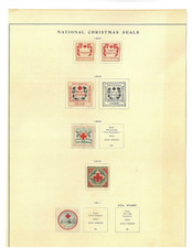 1907 - 1947 National Christmas Seal Cinderella Stamp Collection