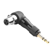 Adjustable 90  Angle Mini XLR to 1/8 Mic Connector Gold Plated 3Pin Mini XLR ...