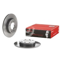 2X Brembo Bremsscheiben 247Mm Voll Hinten Passend FÜR CitroËN Berlingo C2 C3 C4