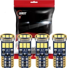 LASFIT T10 LED License Plate Light Bulbs 6000K Super Bright White 168 2825 194