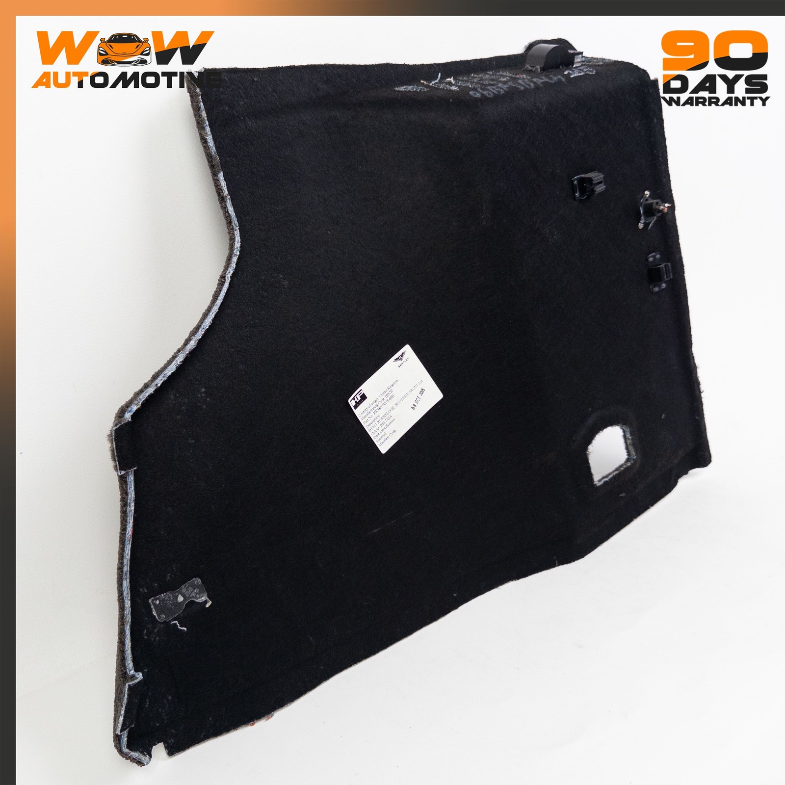 06-13 BENTLEY CONTINENTAL FLYING SPUR REAR LEFT TRUNK PANEL TRIM COVER OEM