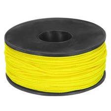 1.18mm x 164 Feet Paracord Micro Cord Rope 100 LB Braided Cord, Lemon Yellow