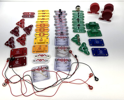 Lot of 56 Used Elenco Snap Circuits Parts, Replacement Parts (Untested)