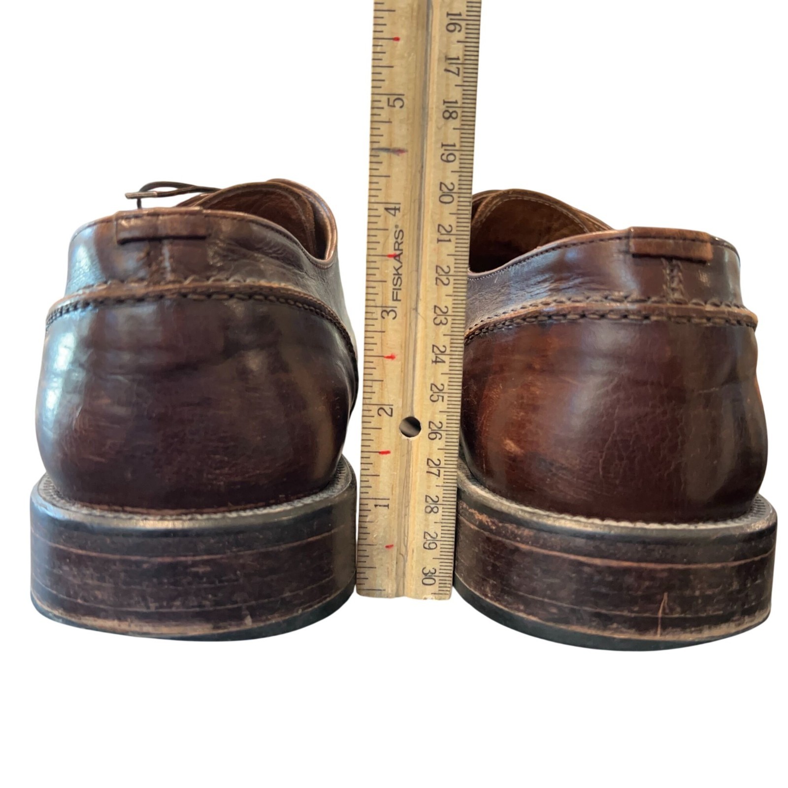 Brass Boot Brown Leather Split Apron Toe Derby Sh… - image 9