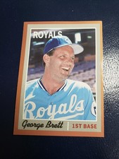 George Brett Kansas City Royals 1992 Baseball Cards Magazine Brown Border
