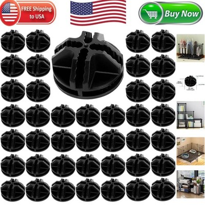 Versatile 40Pcs Plastic Cube Connectors - Ideal for Wire Shelving and Storage