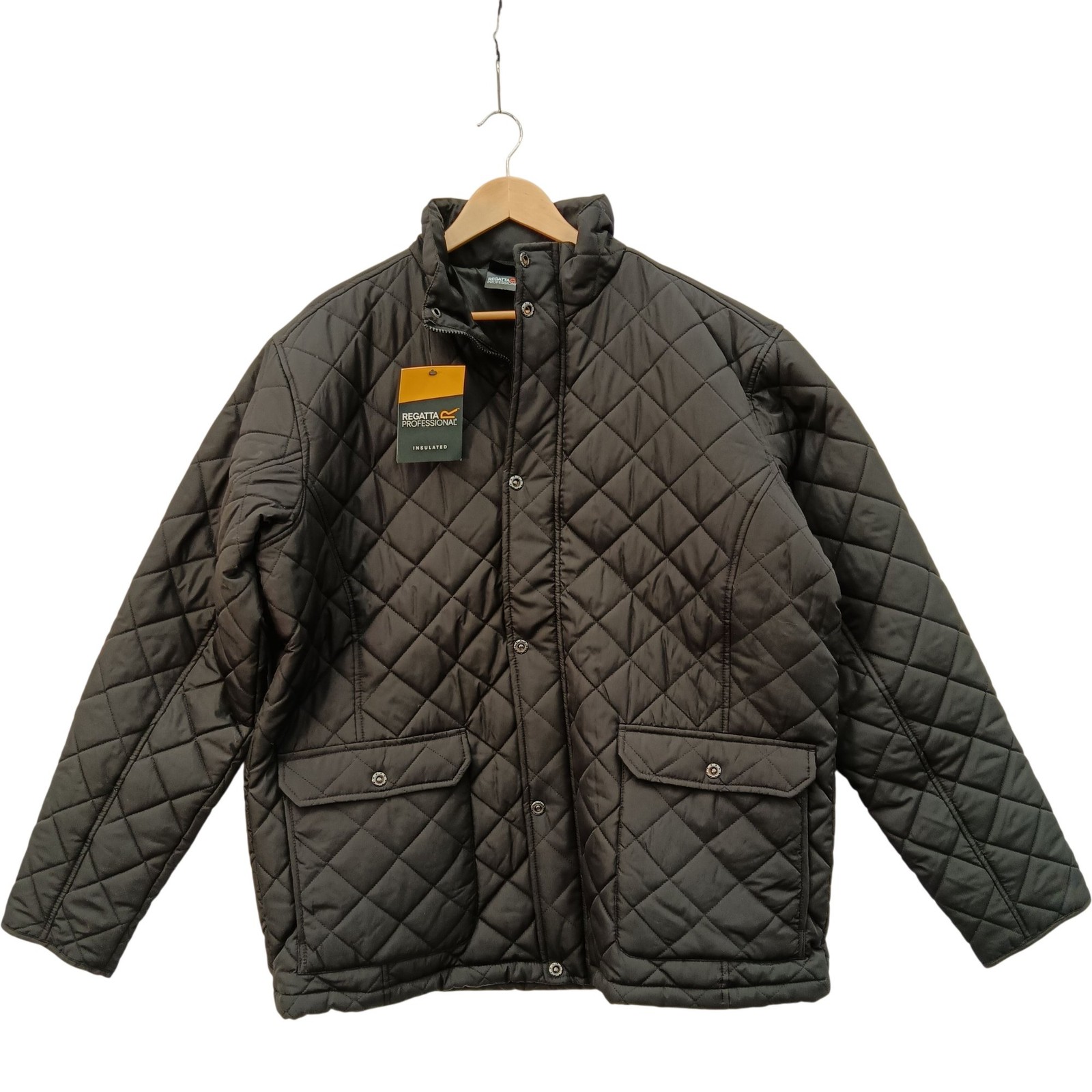 Regatta Men's Tyler Jacket Size XXL Black Quilted Insulated Preloved with Tags