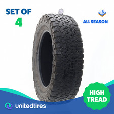 Set Of 4 Used Lt 27565r20 Bfgoodrich All-terrain Ta Ko2 126123s - 8.5-932