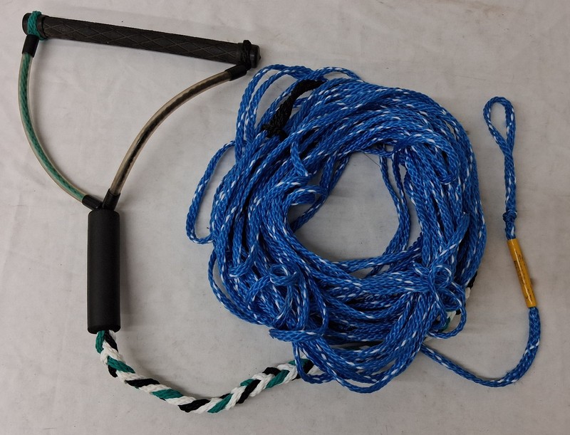 Accurate Lines Blue White Water Ski Sports Line with Handle