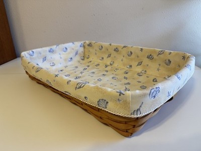 Hostess Serving Tray Liner from Longaberger  Seashell Shoreline Fabric