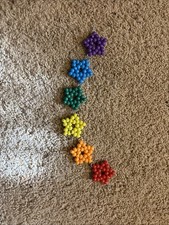 Rainbow Kandi Star Belt Chain Rainbow Beads Handmade