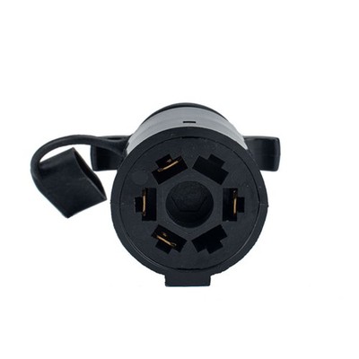 12V 7 Way 4 Way Trailer Plug Adapter Connector W/ RV Safe Tab For Truck Trailers