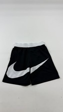 Nike Dri-FIT Shorts Boys Medium Black White Mesh Swoosh Athletic DA0161-013