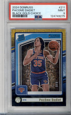 2024-25 Panini Donruss Pacome Dadiet Rookie Black GOLD Prizm /8 RC PSA 9 