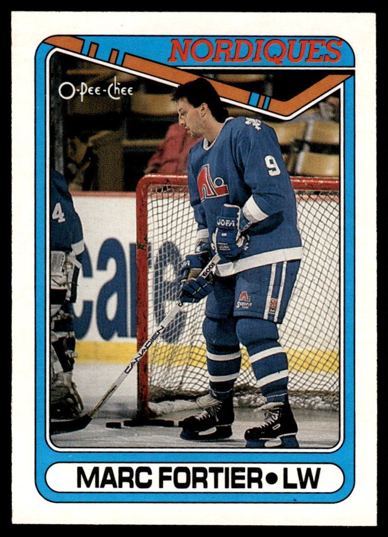1990-91 O-Pee-Chee Marc Fortier Quebec Nordiques #176