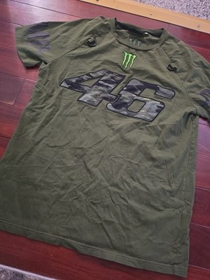 VR46 Monster Energy Shirt Mens Medium Valentino Rossi Moto Racing Motorsports