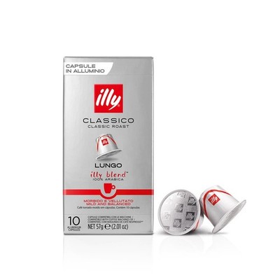 illy Kapseln Classico Lungo 10 Kaffeekapseln für Nespresso geeignet 100% Arabica