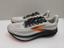 Brooks Ghost 17 Run  Walk Shoes Grey/Orange/Black  110442 1D 048  Men's 7.5 D