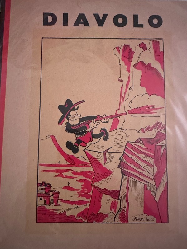 Diavolo Comic from Belgium mid-twentieth century 1940's-50's? niceshape6.0