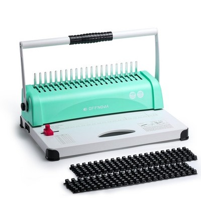 Binding Machine, 21-Hole 450 Sheets Paper Comb Binding Machine for Letter Siz...