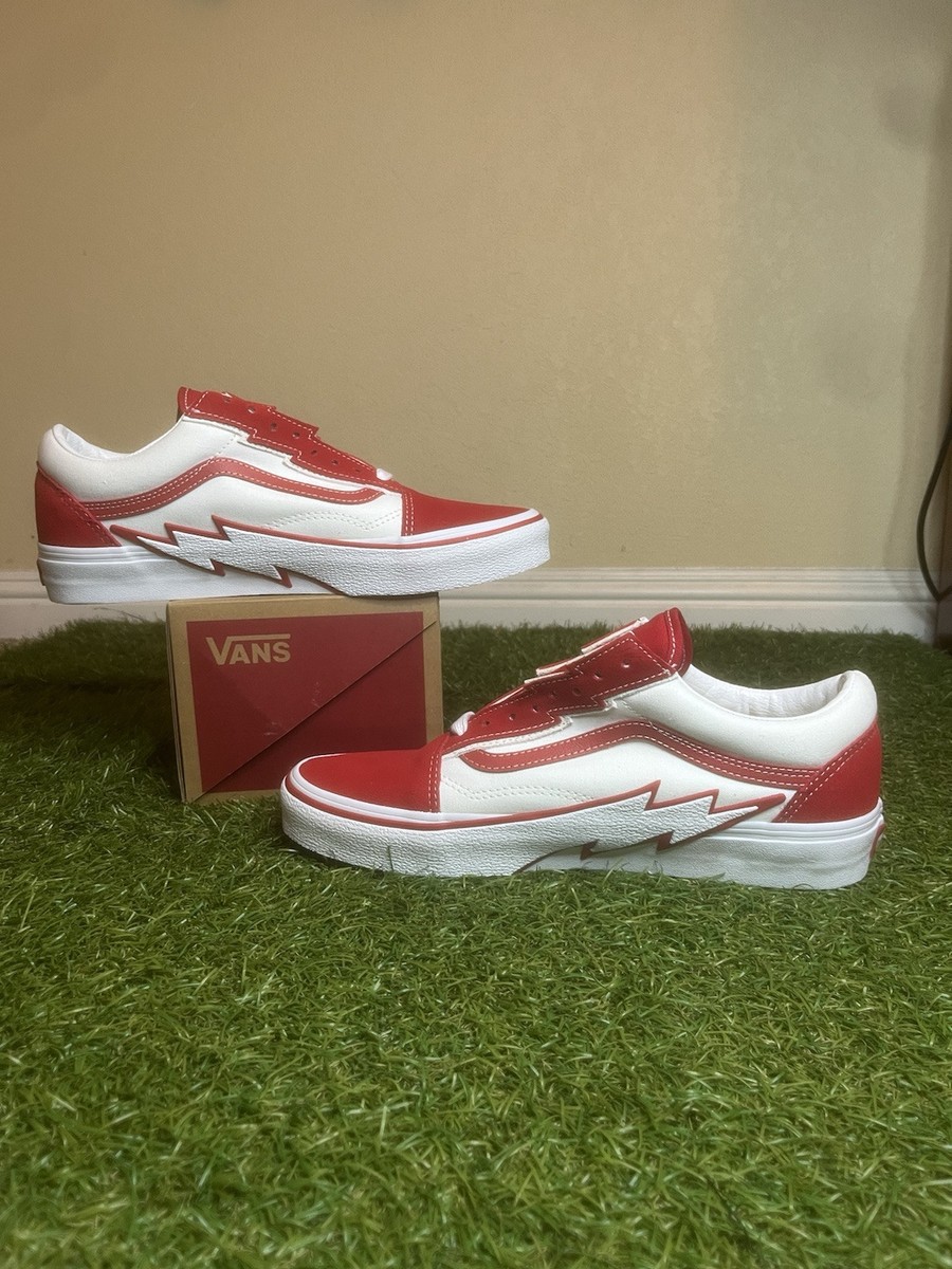 VANS Old Skool Bolt Red VN0009Q56RT Rare Classic Suede Lightning