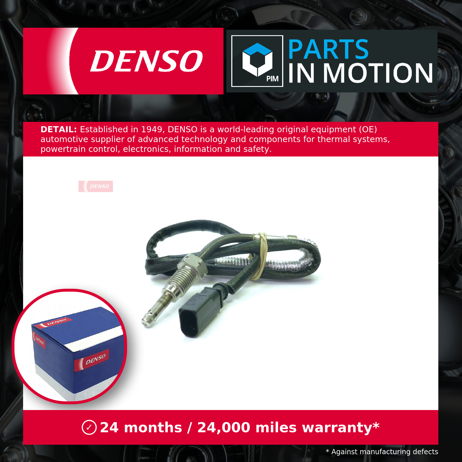 Exhaust Temperature Sensor fits VW ARTEON 3H 2.0D 2017 on Denso 04L906088 New