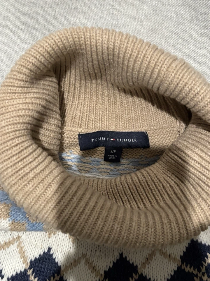 Suéter de cuello alto Tommy Hilfiger para mujer pequeño Petite Fair Isle Foto 3 de 3